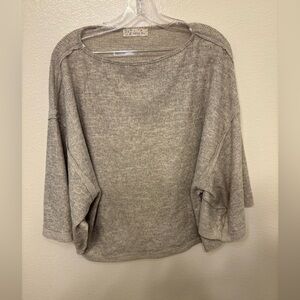 Endless Blu tan Knit Top